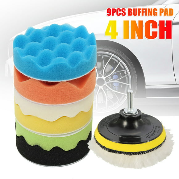 1/4/6mm Polishing Cone 3 Kinds of Hardness Foam Polisher Buffer Pad Sponge Ball for Automotive Car Wheels Hub Care Lenmumu Drill Buffing Sponge Pads 3 Pack 